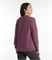 L.L.Bean Women's Birchwood Brushed Waffle Top, Crewneck CLOTHING|SALE