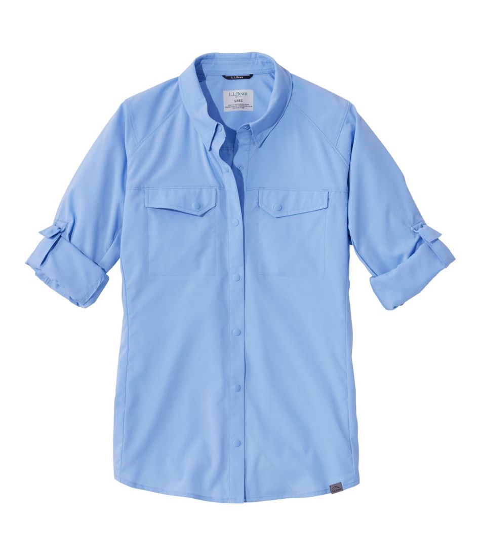 L.L.Bean Women's Tropicwear CoolPro Fishing Shirt, Long-Sleeve CLOTHING|OUTDOOR EQUIPMENT