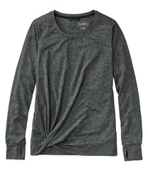 L.L.Bean Women's VentureSoft Twist-Front Top, Long-Sleeve CLOTHING|SALE