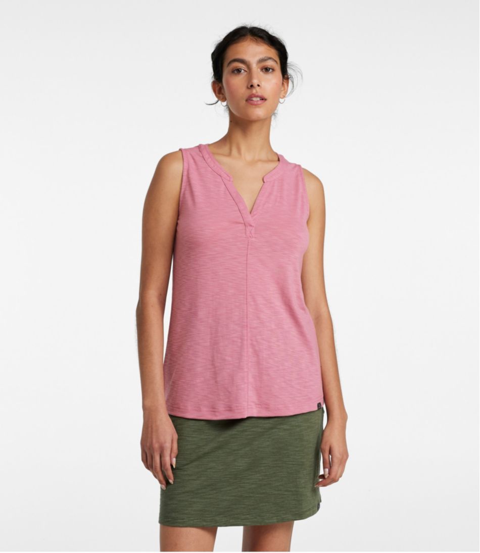 L.L.Bean Women's Streamside Tank, Splitneck CLOTHING|SALE