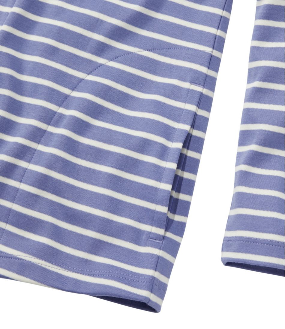 L.L.Bean Women's Pima Cotton Open Cardigan, With Pockets Stripe CLOTHING|SALE