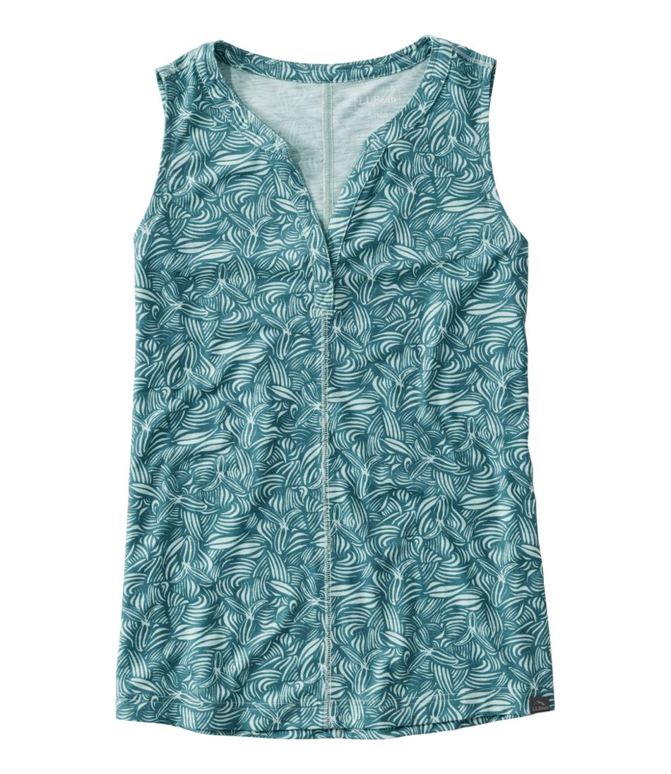 L.L.Bean Women's Streamside Tank, Splitneck Print CLOTHING|SALE