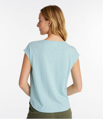 L.L.Bean Women's Linen/Cotton Tee, Short-Sleeve Scoopneck CLOTHING