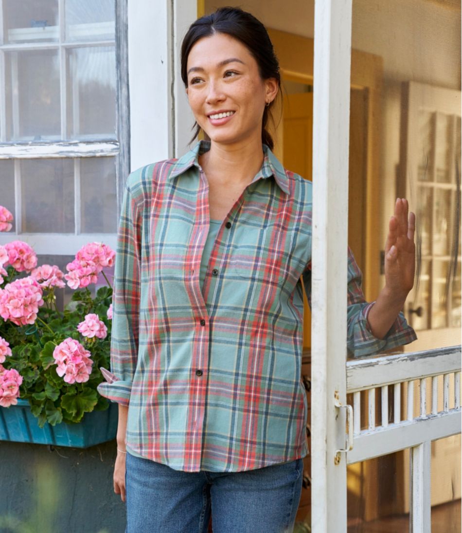 L.L.Bean Women's Scotch Plaid Flannel Shirt, Relaxed CLOTHING|SALE