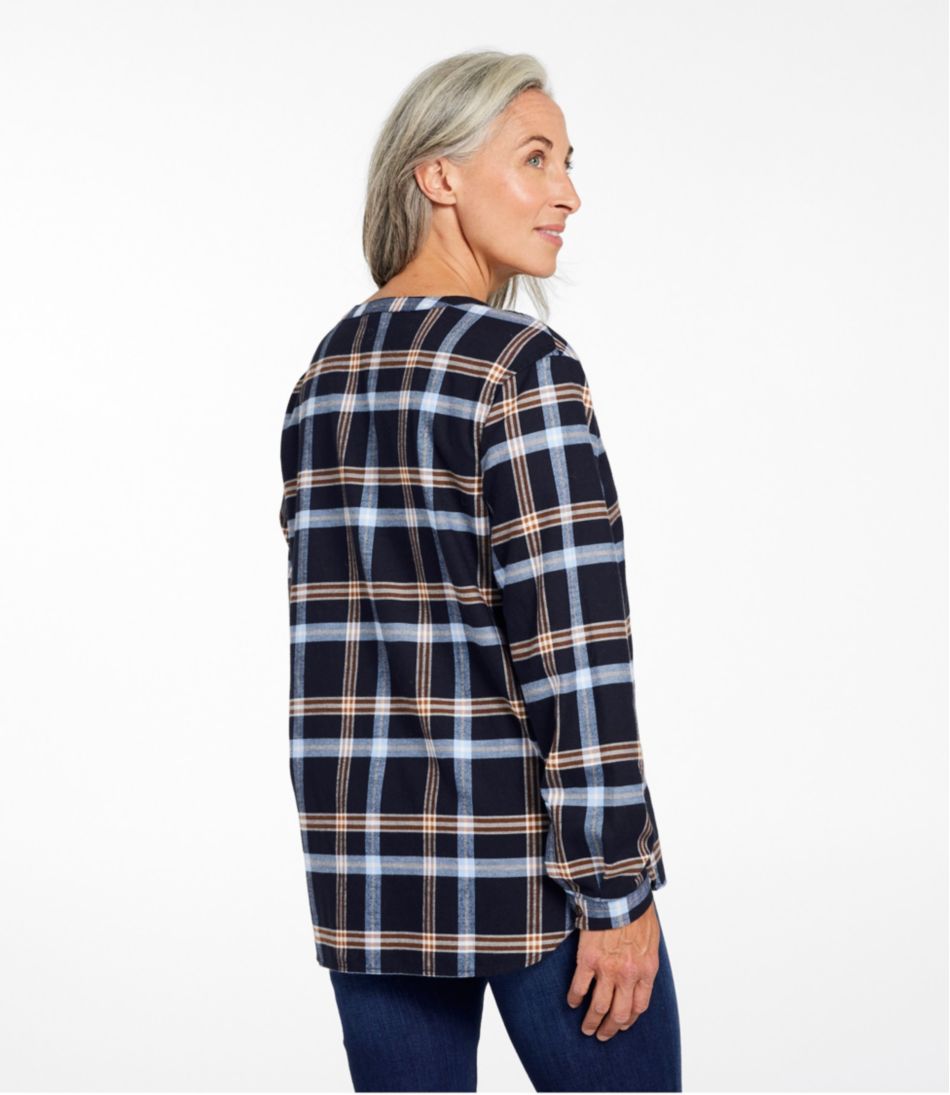 L.L.Bean Women's Whisperweight Flannel Popover Shirt CLOTHING|SALE