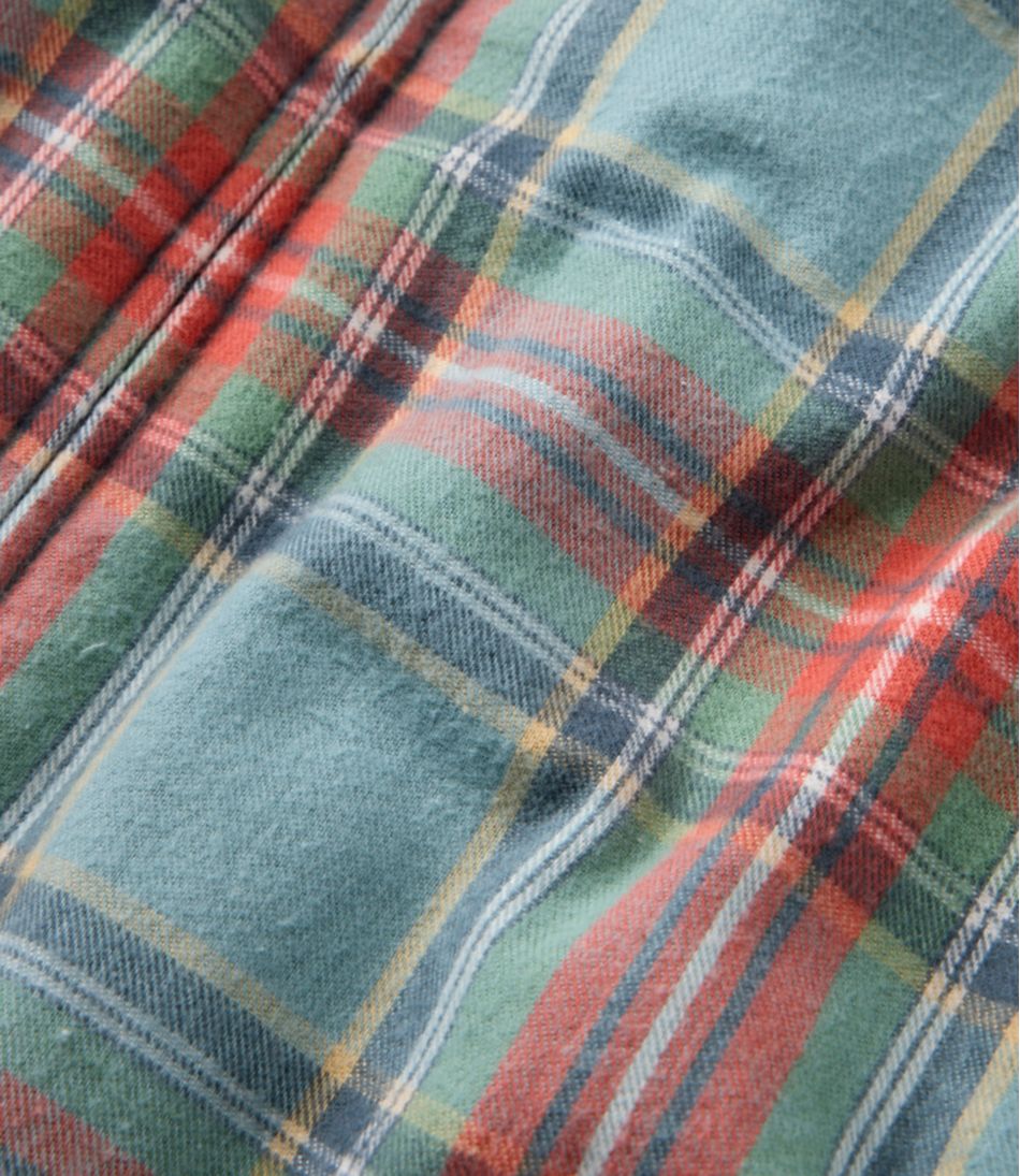 L.L.Bean Women's Scotch Plaid Flannel Shirt, Relaxed Zip Hoodie CLOTHING|SALE