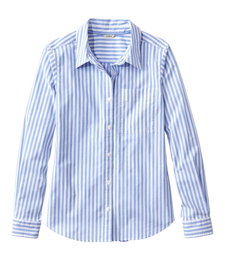 L.L.Bean Women's Essential Cotton Poplin Shirt, Long-Sleeve CLOTHING|SALE