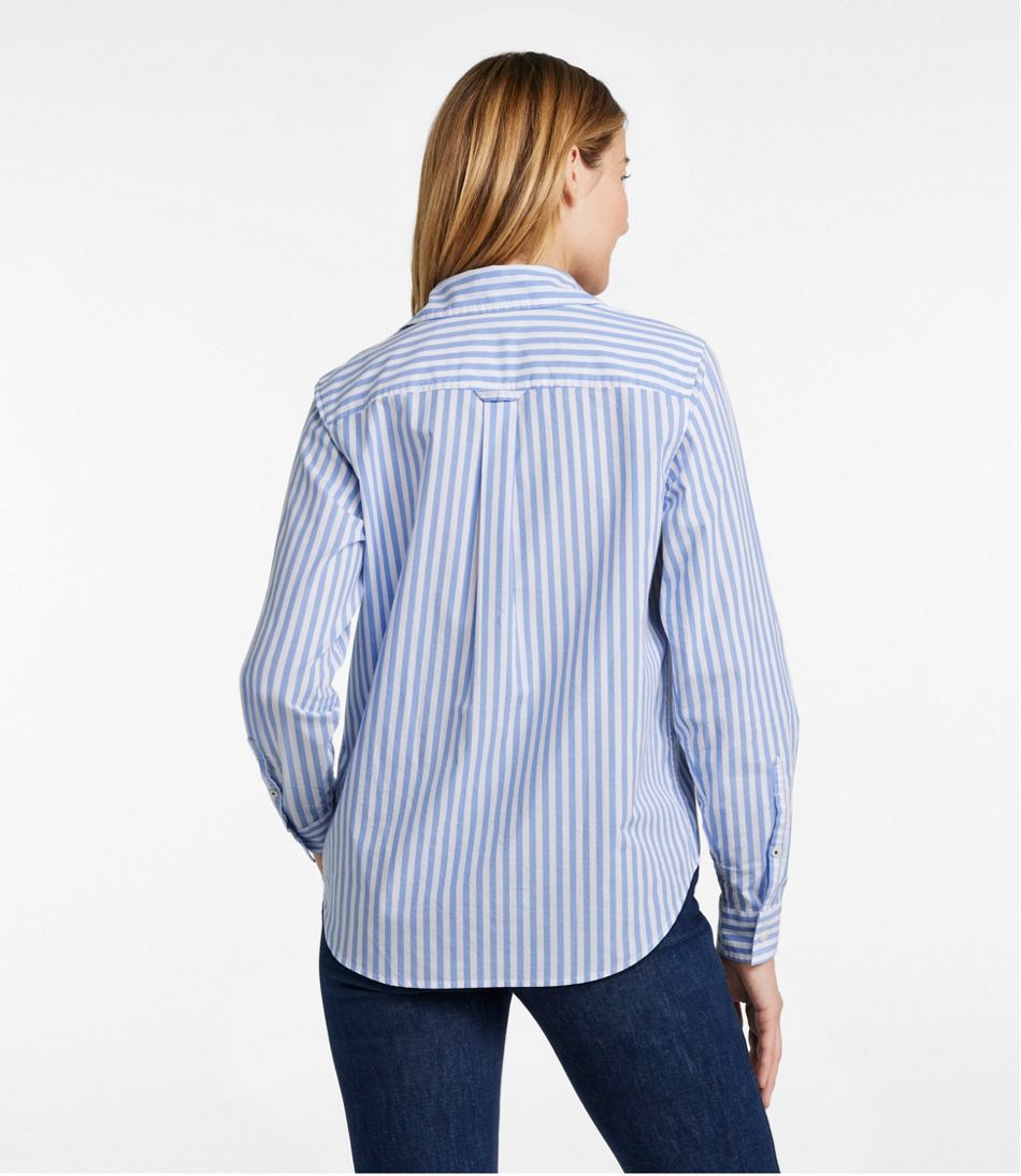 L.L.Bean Women's Essential Cotton Poplin Shirt, Long-Sleeve CLOTHING|SALE