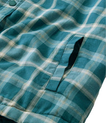 L.L.Bean Women's Fleece-Lined Flannel Shirt, Snap-Front Plaid CLOTHING