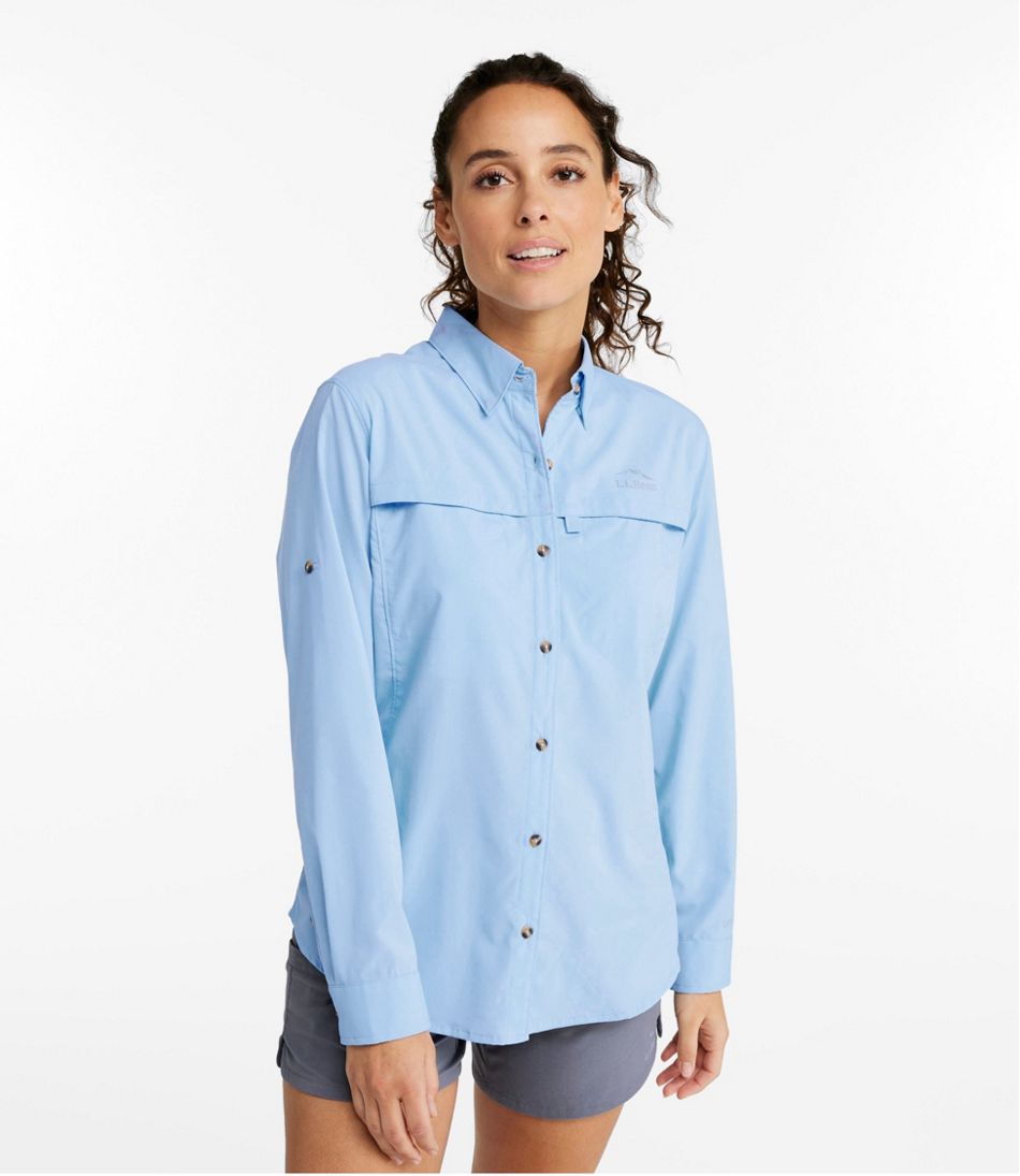 L.L.Bean Women's Tropicwear Shirt, Long-Sleeve CLOTHING|OUTDOOR EQUIPMENT