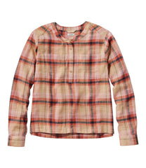 L.L.Bean Women's Day Breeze Shirt, Long-Sleeve Collarless CLOTHING