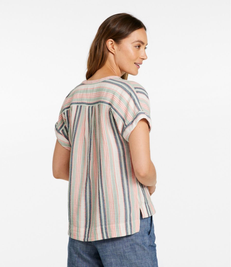 L.L.Bean Women's Cloud Gauze Shirt, Short-Sleeve CLOTHING|SALE