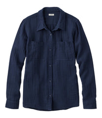 L.L.Bean Women's Cloud Gauze Shirt, Long-Sleeve CLOTHING