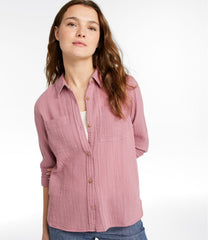 L.L.Bean Women's Cloud Gauze Shirt, Long-Sleeve CLOTHING