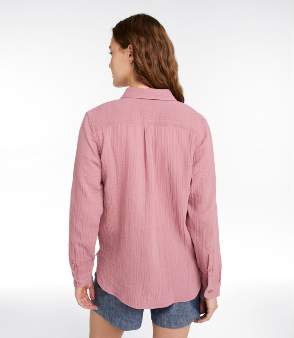 L.L.Bean Women's Cloud Gauze Shirt, Long-Sleeve CLOTHING