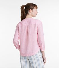 L.L.Bean Women's Premium Washable Linen Shirt, Splitneck CLOTHING|SALE