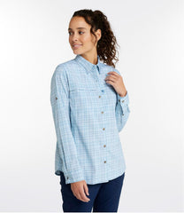L.L.Bean Women's Tropicwear Shirt, Plaid Long-Sleeve CLOTHING|OUTDOOR EQUIPMENT