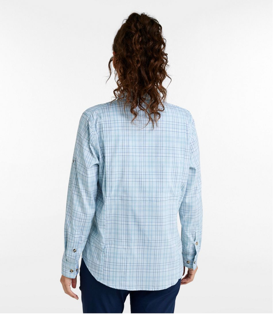 L.L.Bean Women's Tropicwear Shirt, Plaid Long-Sleeve CLOTHING|OUTDOOR EQUIPMENT