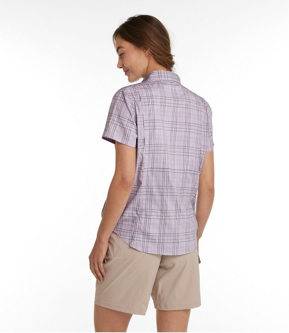 L.L.Bean Women's Tropicwear Shirt, Plaid Short-Sleeve CLOTHING|OUTDOOR EQUIPMENT
