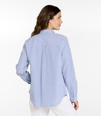 L.L.Bean Women's Vacationland Seersucker Shirt, Long-Sleeve CLOTHING