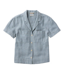 L.L.Bean Women's Signature Hemp/Cotton Camp Shirt, Short-Sleeve CLOTHING