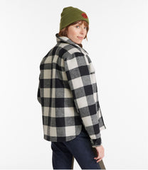 L.L.Bean Women's Maine Guide Zip Front Jac-Shirt with Primaloft, Plaid CLOTHING|OUTERWEAR|OUTDOOR EQUIPMENT