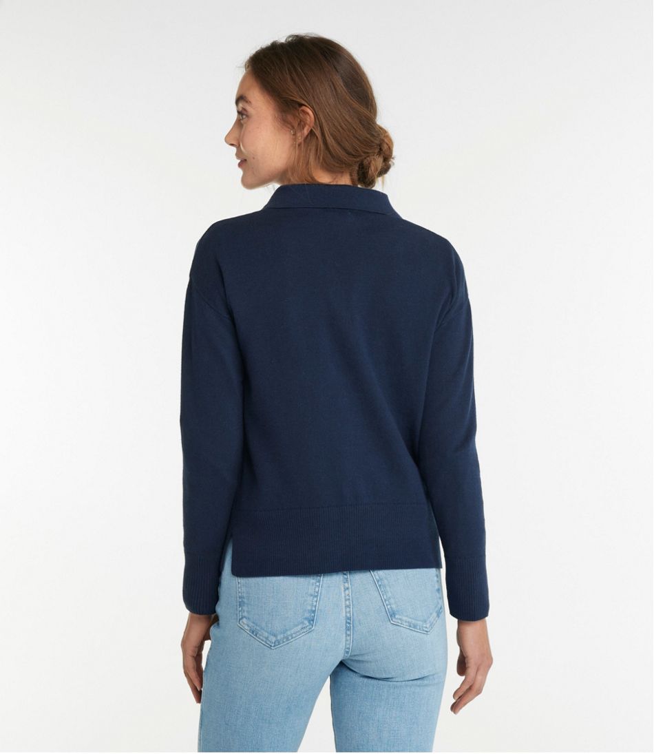 L.L.Bean Women's Cotton/Cashmere Sweater, Polo CLOTHING|SALE