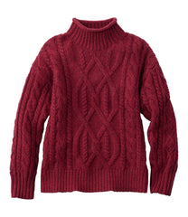 L.L.Bean Women's 1912 Heritage Wool Blend Mockneck Sweater CLOTHING|SALE
