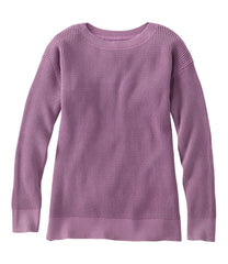 L.L.Bean Women's Sunwashed Waffle Sweater, Pullover CLOTHING|SALE