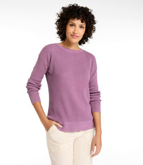 L.L.Bean Women's Sunwashed Waffle Sweater, Pullover CLOTHING|SALE