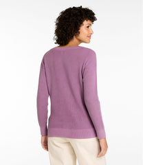 L.L.Bean Women's Sunwashed Waffle Sweater, Pullover CLOTHING|SALE