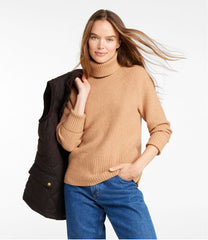 L.L.Bean Women's SuperSoft Waffle Sweater, Turtleneck CLOTHING|SALE