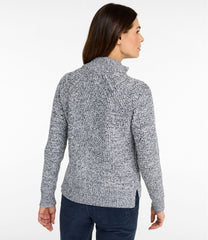 L.L.Bean Women's Mariner Shaker Sweater, Quarter-Zip CLOTHING|SALE
