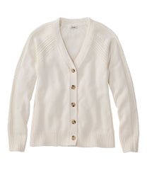 L.L.Bean Women's Mariner Shaker Sweater, V-Neck Cardigan CLOTHING|SALE