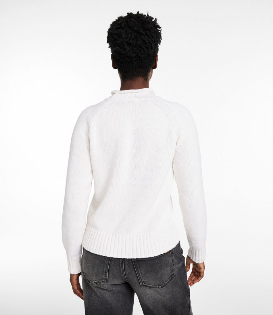 L.L.Bean Women's Signature Original Cotton Sweater, Rollneck Novelty CLOTHING|SALE