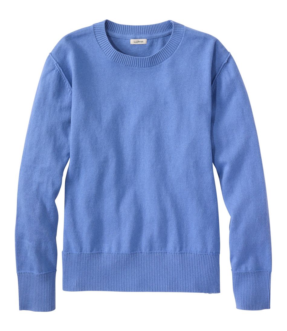 L.L.Bean Women's Cotton/Cashmere Sweater, Crewneck CLOTHING