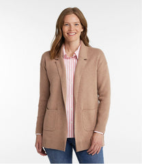 L.L.Bean Women's Wicked Soft Cotton/Cashmere Coatigan Sweater CLOTHING|SALE