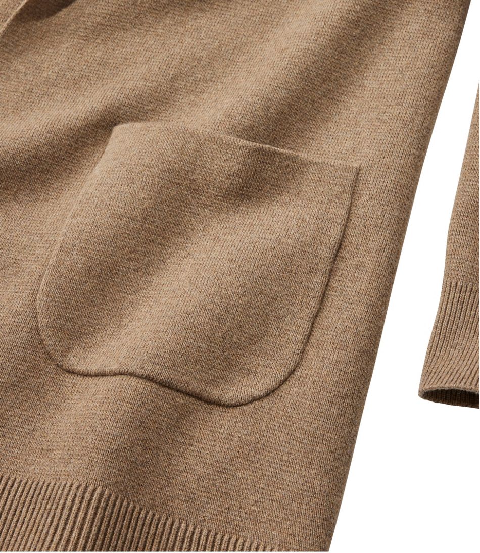 L.L.Bean Women's Wicked Soft Cotton/Cashmere Coatigan Sweater CLOTHING|SALE
