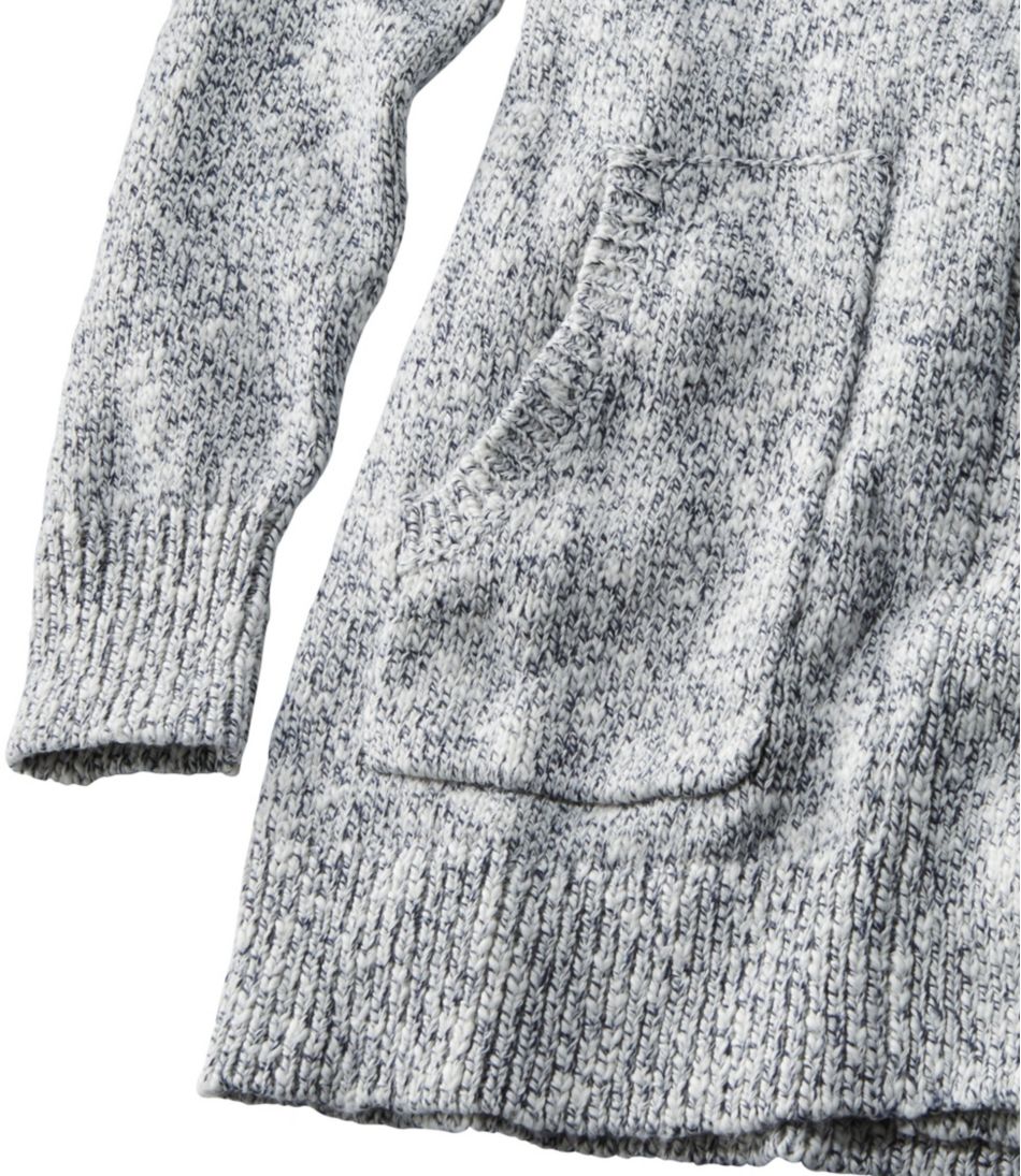L.L.Bean Women's Cotton Ragg Sweater, Open Cardigan CLOTHING|SALE