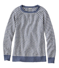 L.L.Bean Women's Midweight Cotton Slub Rollneck Pullover Stripe CLOTHING|SALE