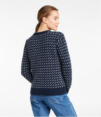 L.L.Bean Women's Bean's Classic Ragg Wool Sweater, Crewneck Bird's-Eye CLOTHING|SALE