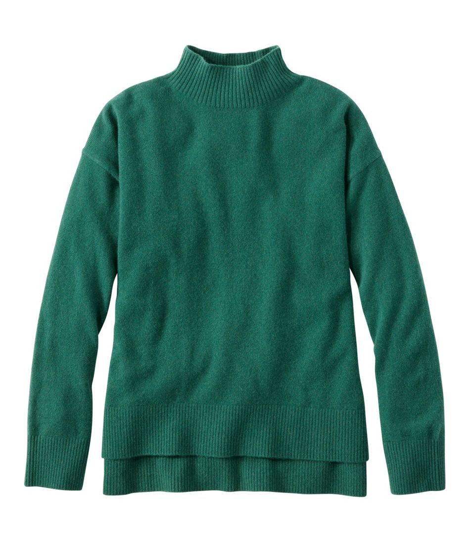 L.L.Bean Women's Classic Cashmere Sweater, Relaxed Mockneck CLOTHING|SALE
