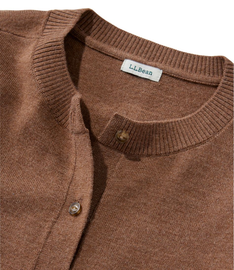 L.L.Bean Women's Essential Merino Wool Sweater, Cardigan CLOTHING|SALE
