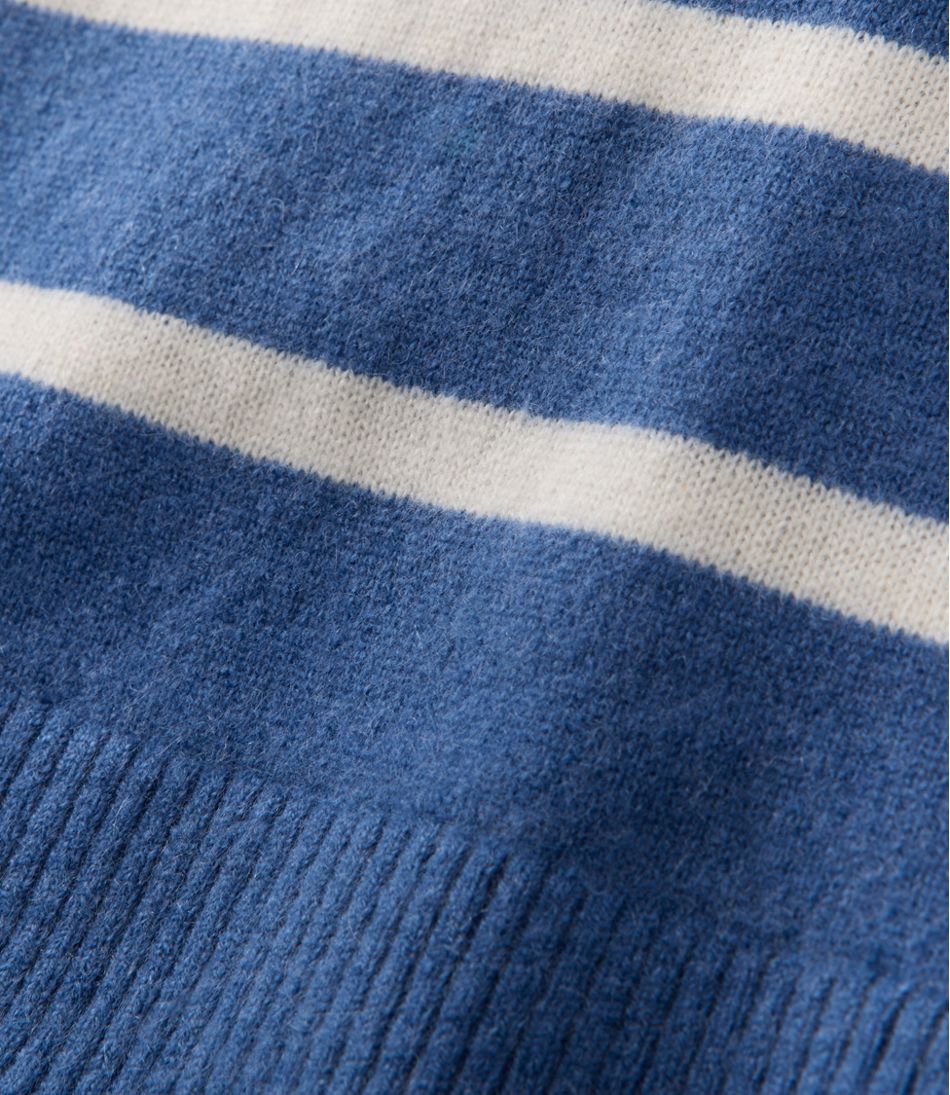 L.L.Bean Women's Classic Cashmere Sweater, Crewneck Stripe CLOTHING|SALE