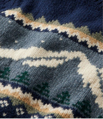 L.L.Bean Women's Bean's Classic Ragg Wool Crewneck Intarsia Sweater CLOTHING|SALE