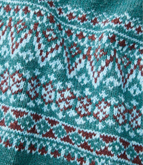 L.L.Bean Women's Cotton Ragg Sweater, Crewneck Fair Isle CLOTHING|SALE