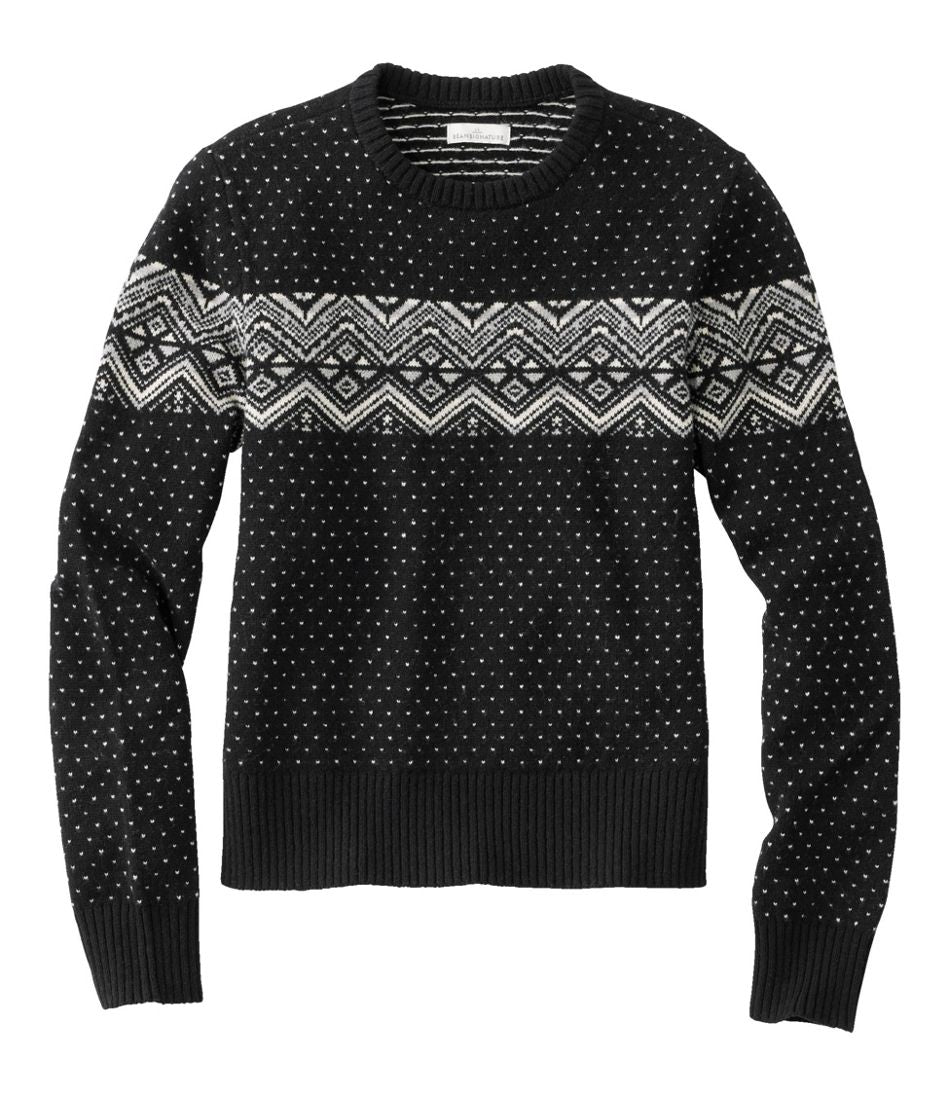 L.L.Bean Women's Signature Camp Merino Wool Sweater, Pullover Novelty CLOTHING|SALE