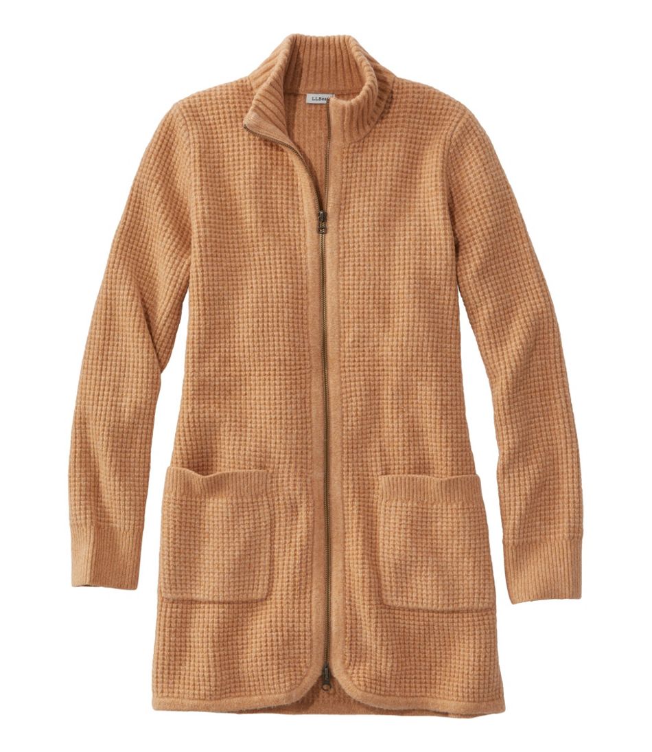 L.L.Bean Women's SuperSoft Waffle Sweater, Coatigan CLOTHING|SALE