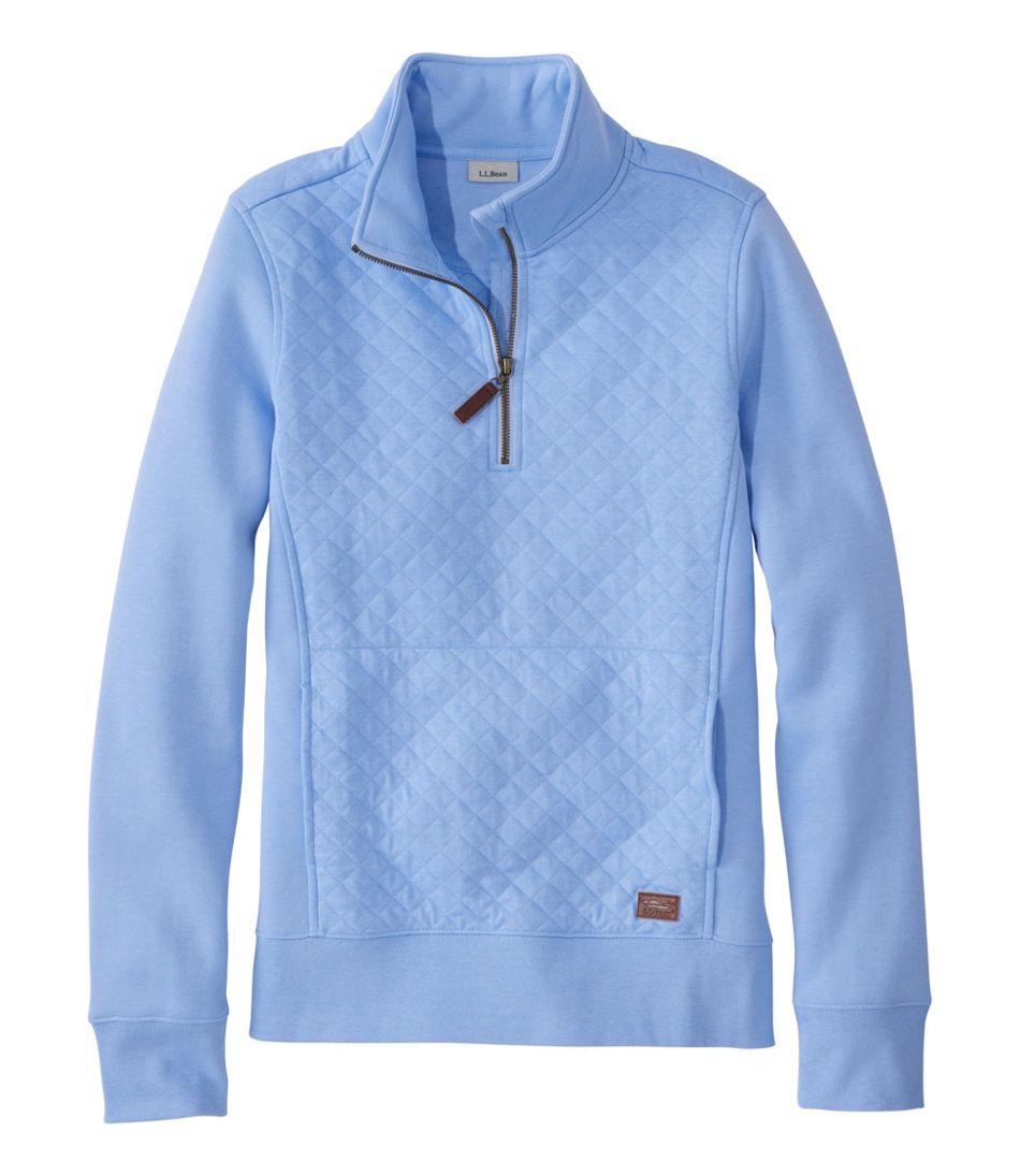 L.L.Bean Women's Quilted Quarter-Zip Pullover CLOTHING|SALE