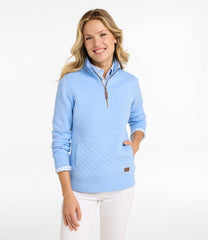 L.L.Bean Women's Quilted Quarter-Zip Pullover CLOTHING|SALE
